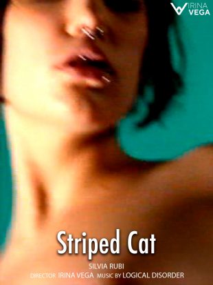 striped cat with Silvia Rubi
